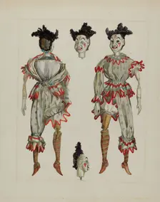 Puppet - "Clown on a Tear", c. 1937. Creator: Verna Tallman