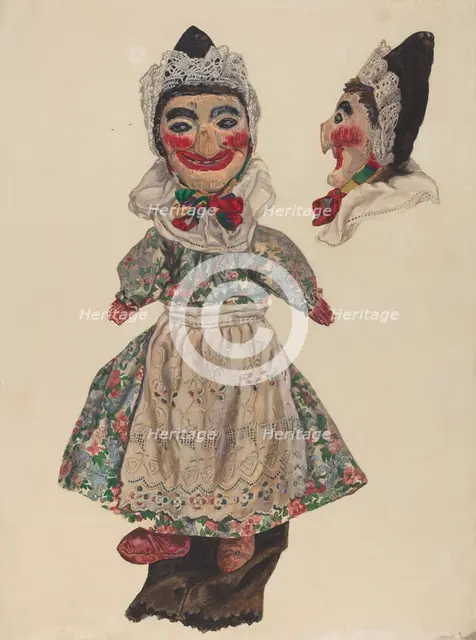 Puppet: "Judy", c. 1937. Creator: Dorothy Brennan.