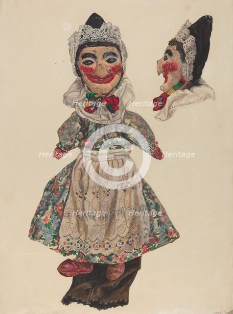 Puppet: "Judy", c. 1937. Creator: Dorothy Brennan.