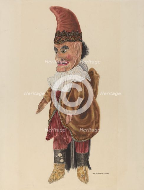 Puppet: "Punch", c. 1937. Creator: Edward Strzalkowski.