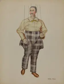 Puppet - "Simon Legree", c. 1939. Creator: Elmer Weise