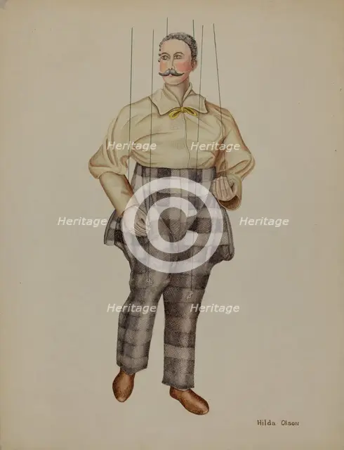 Puppet - "Simon Legree", c. 1939. Creator: Elmer Weise.