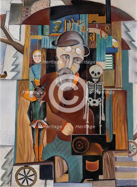 Puppeteer, 1921. Creator: Styrsky, Jindrich (1899-1942).