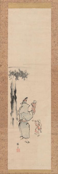 Puppeteer, 19th century. Creator: Hokuba