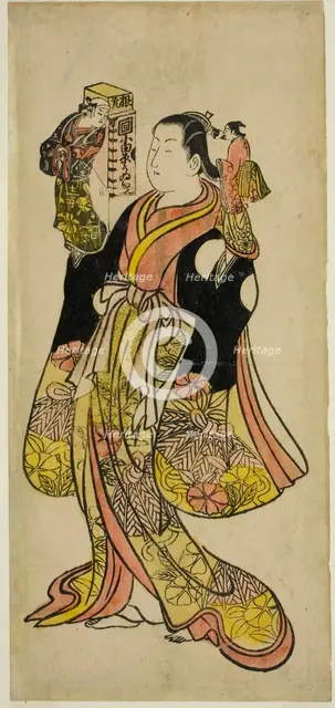 Puppeteer, c. 1730. Creator: Okumura Toshinobu.