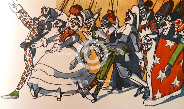 Puppets, 1911.  Creator: Attilio Mussino.