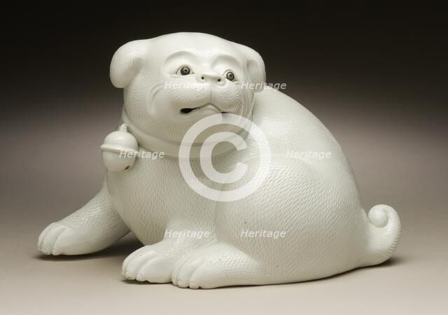 Puppy with Bell Collar, Second half of 19th century. Creator: Unknown.