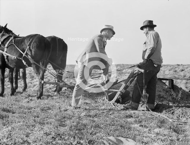 Purchasing farm under Bankhead-Jones Act, near Stockton, California, November 17, 1938. Creator: Dorothea Lange.