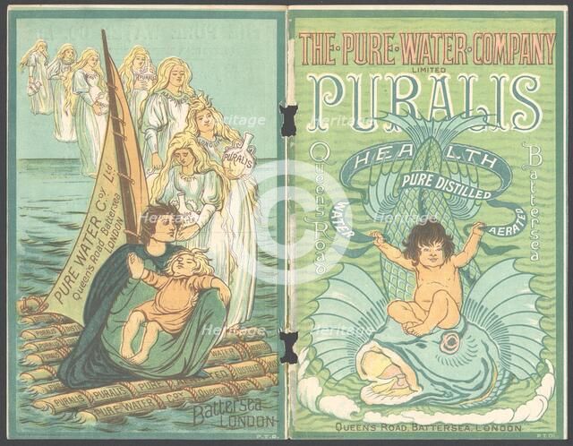 Puralis Mineral water, 1890s. Artist: Unknown