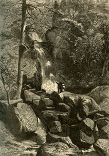 Purgatory Falls, Head-Waters of the Roanoke 1872. Creator: John J. Harley