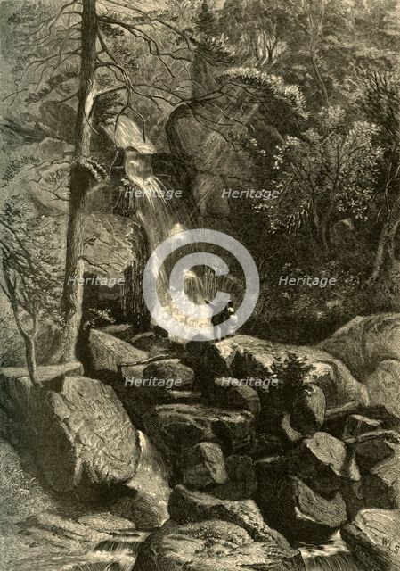 'Purgatory Falls, Head-Waters of the Roanoke', 1872. Creator: John J. Harley.