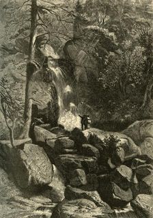 Purgatory Falls, Head-Waters of the Roanoke 1872. Creator: John J. Harley