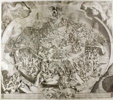 Purgatorio. Illustration to the Divine Comedy by Dante Alighieri (After drawing by Bernardino Poccet