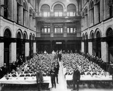 Purim party at the Jewish Free School, 1908. Creator: Unknown