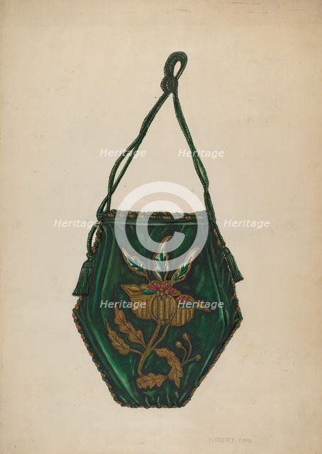 Purse, 1935/1942. Creator: Florence Earl.