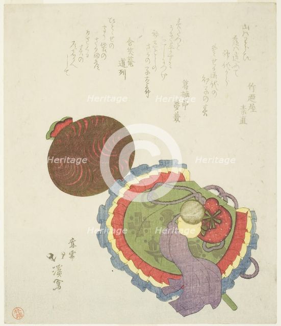 Purse and mallet, n.d. Creator: Totoya Hokkei.