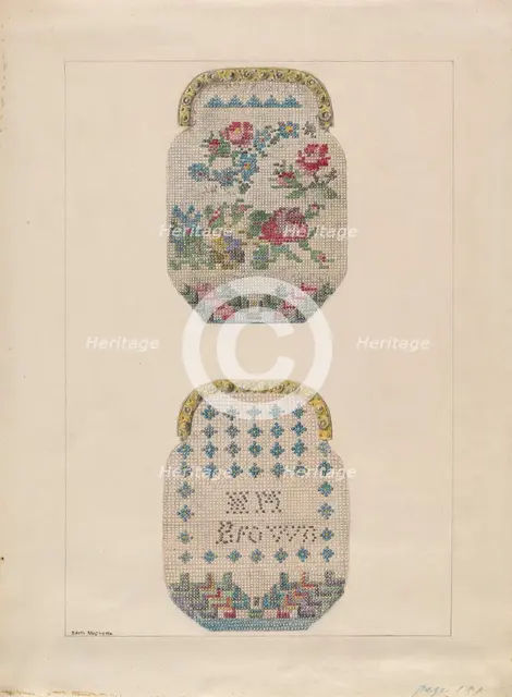 Purse, c. 1936. Creator: Edith Magnette.