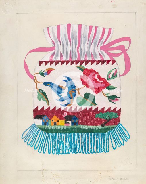 Purse, c. 1936. Creator: Mabel Ritter.