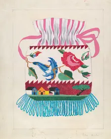 Purse, c. 1936. Creator: Mabel Ritter