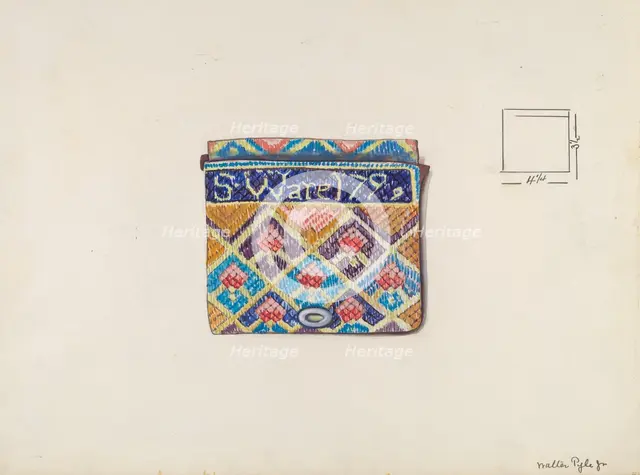 Purse, c. 1936. Creator: Walter Pyle.