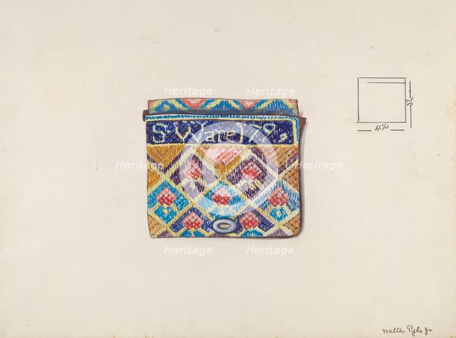 Purse, c. 1936. Creator: Walter Pyle.