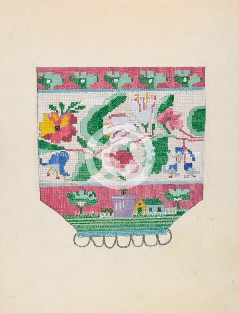 Purse, c. 1937. Creator: Mabel Ritter.