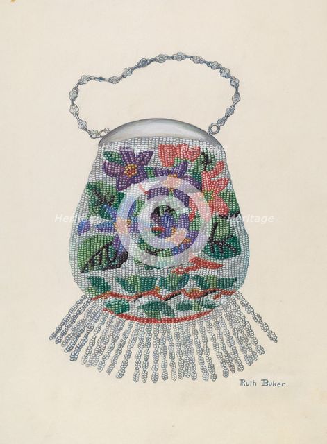 Purse, c. 1937. Creator: Ruth Buker.