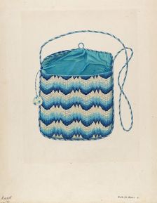 Purse, c. 1937. Creator: Ruth M. Barnes