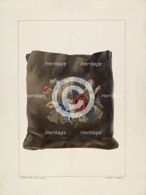 Purse, c. 1938. Creator: Ralph Morton.