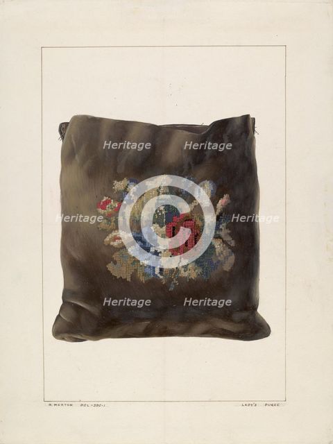 Purse, c. 1938. Creator: Ralph Morton.
