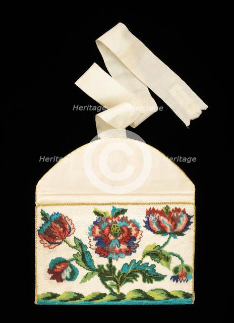 Purse, French, ca. 1760. Creator: Unknown.