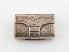 Purse-Shaped Vinaigrette, Birmingham, 1816/17. Creator: T. Simpson and Son
