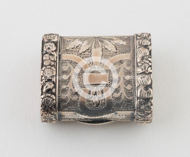 Purse-Shaped Vinaigrette, Birmingham, 1818/19. Creator: Possibly John Turner.
