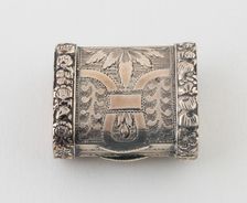 Purse-Shaped Vinaigrette, Birmingham, 1818/19. Creator: Possibly John Turner