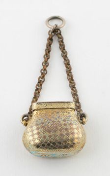 Purse-Shaped Vinaigrette, Birmingham, 1822/23. Creator: Unknown
