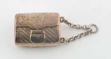 Purse-Shaped Vinaigrette, London, 1815/16. Creator: William Eliott