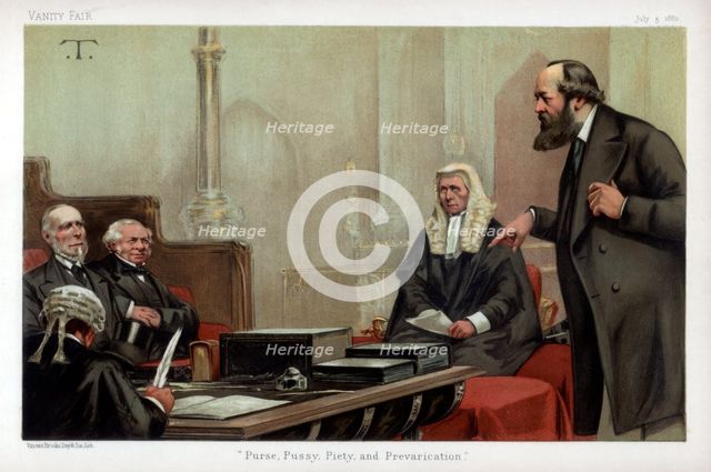 'Purse, Pussy, Piety, and Prevarication', 1882. Artist: Unknown
