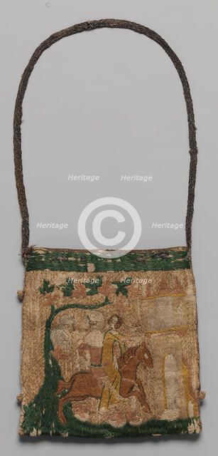 Purse with scenes from the story of Patient Griselda, French, 14th century. Creator: Unknown.