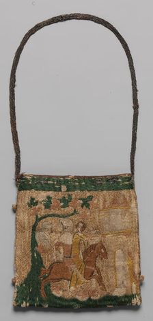 Purse with scenes from the story of Patient Griselda, French, 14th century. Creator: Unknown