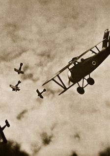 Pursuit. Aerial warfare, World War I, c1916-c1918. Creator: Unknown