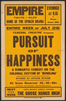 Pursuit of Happiness, Salem, MA, 1937. Creator: Unknown