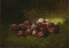 Purple Plums, 1895. Creator: Carducius Plantagenet Ream