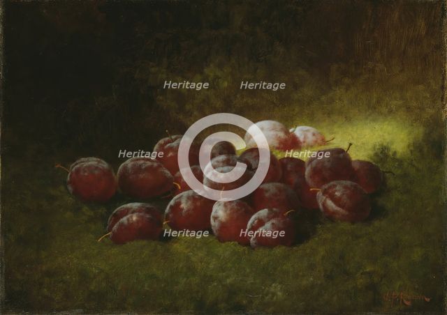 Purple Plums, 1895. Creator: Carducius Plantagenet Ream.