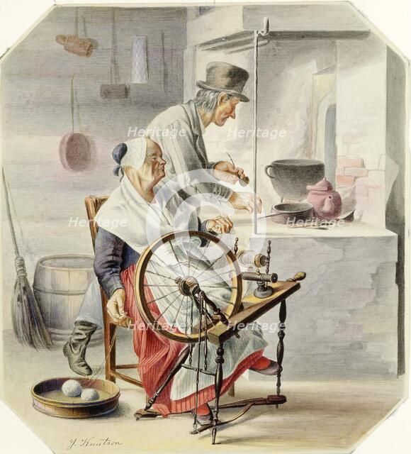 Purring eukko, 1830-1899. Creator: Johan Knutson.