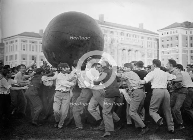 Push Ball Scrimmage, Columbia, between c1910 and c1915. Creator: Bain News Service.