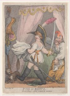 Puss in Boots or General Junot Taken by Surprise, April 12, 1811., April 12, 1811. Creator: Thomas Rowlandson