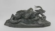 Python Crushing a Gazelle, model c. 1841, cast by 1873. Creator: Antoine-Louis Barye