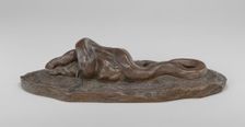 Python Swallowing a Doe, model 1840, cast possibly 1876/1914. Creator: Antoine-Louis Barye