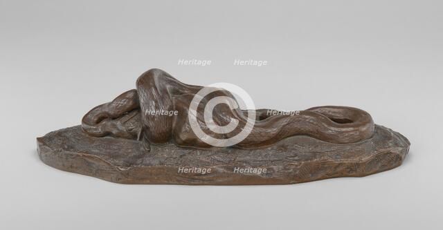 Python Swallowing a Doe, model 1840, cast possibly 1876/1914. Creator: Antoine-Louis Barye.
