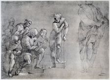 Pythagoras (580-500 BC), drawing for the School of Athens 16th century.Artist: Raphael